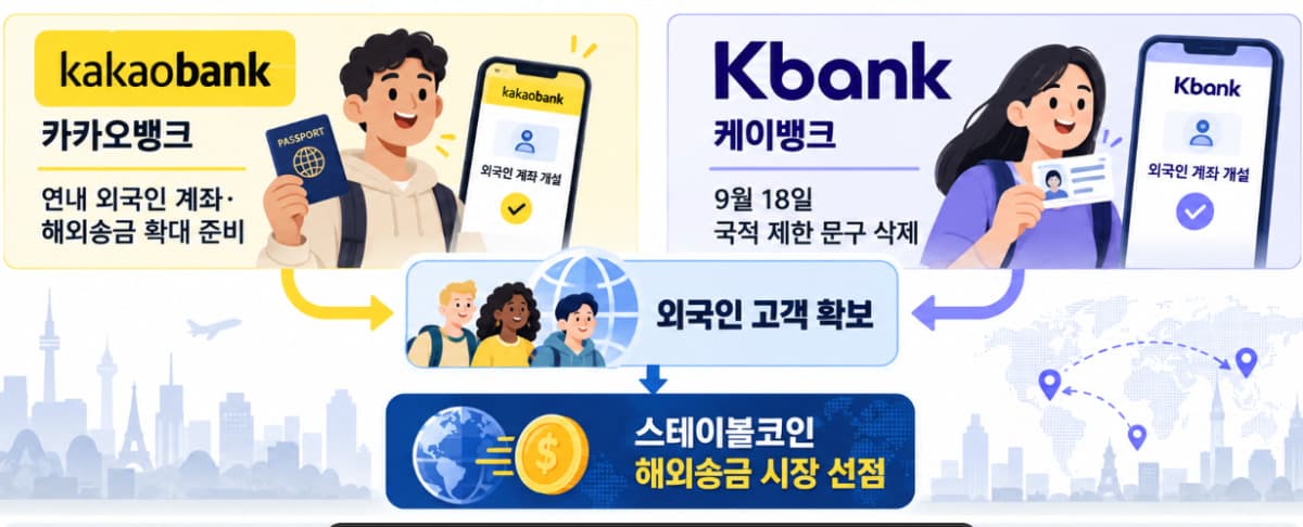 카카오·케이뱅크, 외국인 비대면 계좌 개설 확대