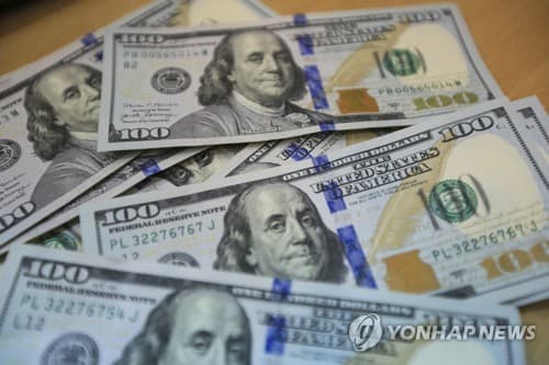 달러화, 유로화 대비 16개월 만에 최고치